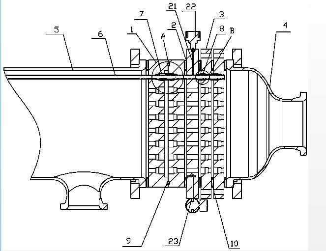 碳化硅換熱器內側密封裝置發明 碳化硅換熱器內側密封裝置發明